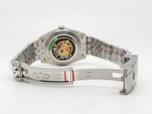 DJ2 126334 41mm Jub Flt 904L SS/SS Grey/Stk JQF VR3235