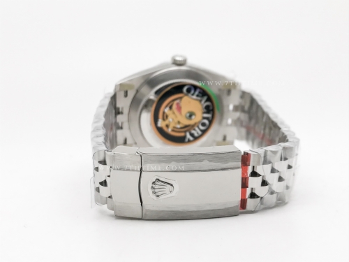 DJ2 126334 41mm Jub Flt 904L SS/SS Silv/Stk JQF VR3235