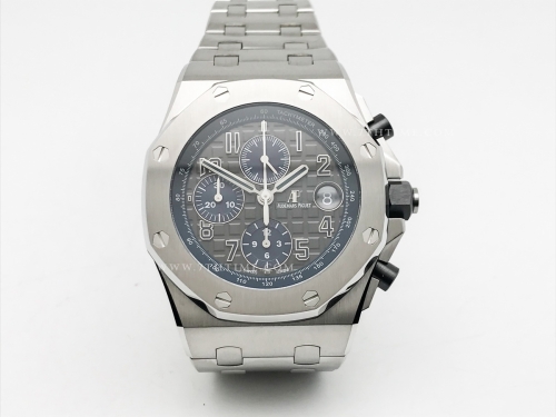 AP ROO Chronograph SS/SS Grey/Blue/Num APF A3126