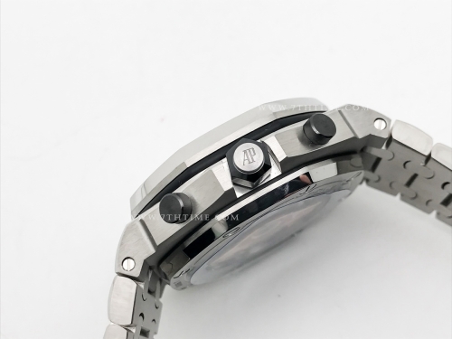 AP ROO Chronograph SS/SS Grey/Blue/Num APF A3126