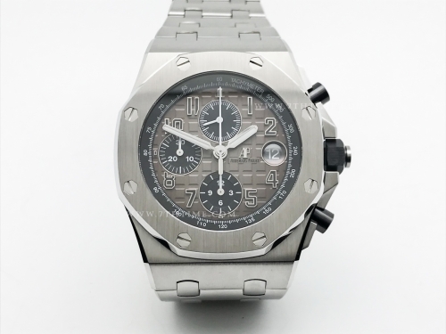 AP ROO Chronograph SS/SS Grey/Blk/Num APF A3126