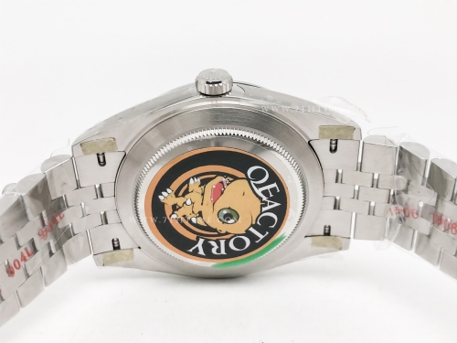 DJ2 126334 41mm Jub Flt 904L SS/SS Grn-P/Stk JQF VR3235