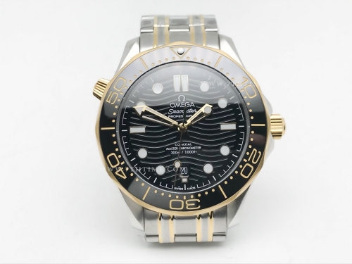 Seamaster 300m 2018 Blk YG/SS Black GDF MY8215