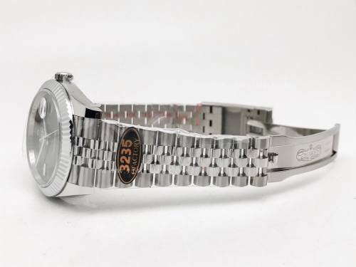 DJ2 126334 41mm Jub Flt 904L SS/SS Grey/Rm JQF VR3235