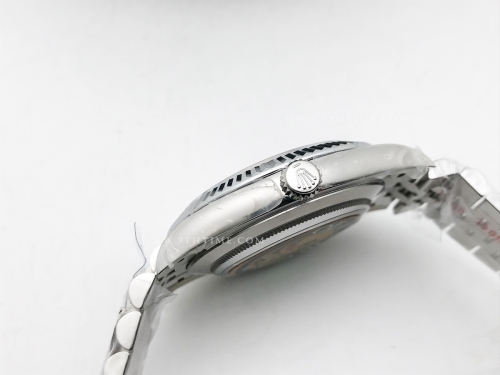 DJ2 126334 41mm Jub Flt 904L SS/SS Grey/Rm JQF VR3235