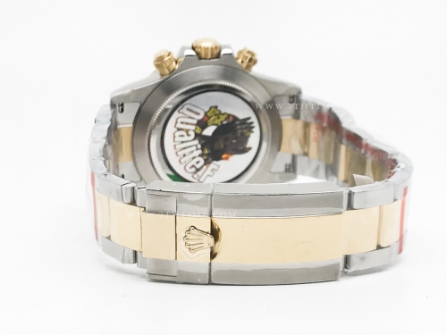 Daytona 116503 904L Wt YG/SS Blk/Dia QF SH4130