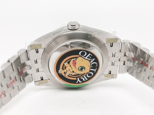 DJ2 126334 41mm Jub Flt 904L SS/SS Grey/Rm JQF VR3235