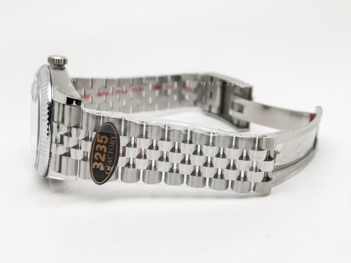 DJ 126234 36mm Jub Flt 904L SS/SS Grey/Stk JQF VR3235