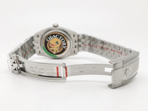 DJ 126234 36mm Jub Flt 904L SS/SS Grn/Stk JQF VR3235