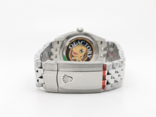 DJ 126234 36mm Jub Flt 904L SS/SS Grn/Stk JQF VR3235