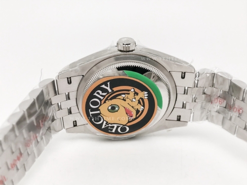 DJ 126234 36mm Jub Flt 904L SS/SS Blk/Dia JQF VR3235