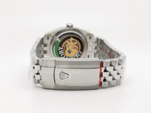 DJ 126234 36mm Jub Flt 904L SS/SS Grey/Rm JQF VR3235