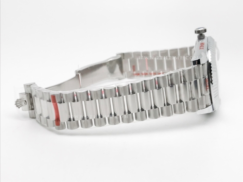 DayDate 40mm 904L Flt SS/SS Wht/Stk GMF A2836