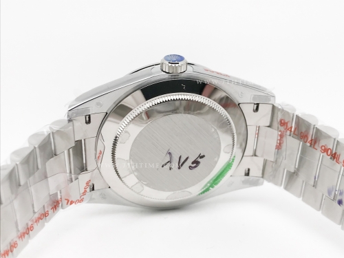 DayDate 40mm 904L Flt SS/SS Grey/Stk GMF A2836