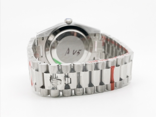 DayDate 40mm 904L Flt SS/SS Silv/Stk GMF A2836