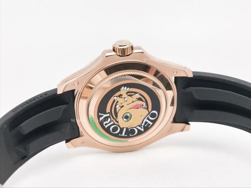 YachtMaster 126655 40mm RG/RU Blk JQF VR3235