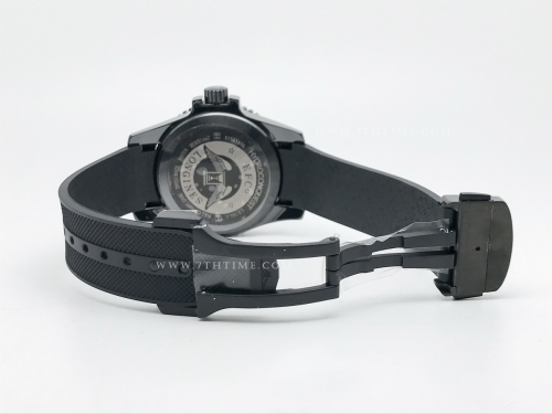 HydroConquest Mens 43mm CER/RU Black HKF Asia 2824