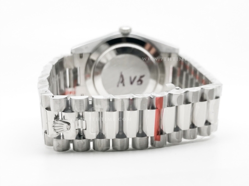 DayDate 40mm 904L Flt SS/SS Blue/Stk GMF A2836