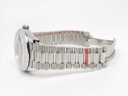 DayDate 40mm 904L Flt SS/SS Blk/Stk GMF A2836