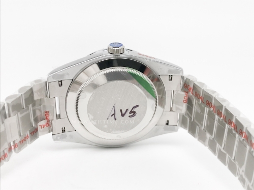 DayDate 40mm 904L Flt SS/SS Blk/Stk GMF A2836