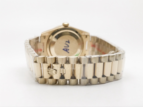 DayDate 128398TBR 36mm Wt 904L Dia YG/YG M-Wht/Dia GMF A2836