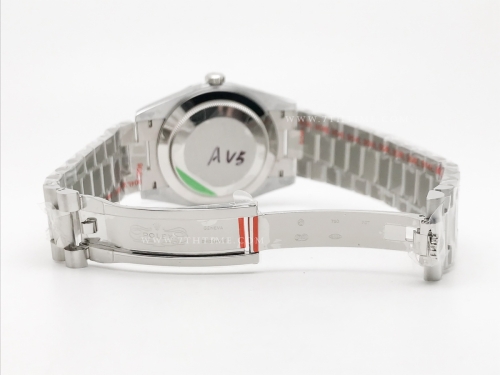 DayDate 40mm 904L Flt SS/SS S-Grey/Stk GMF A2836