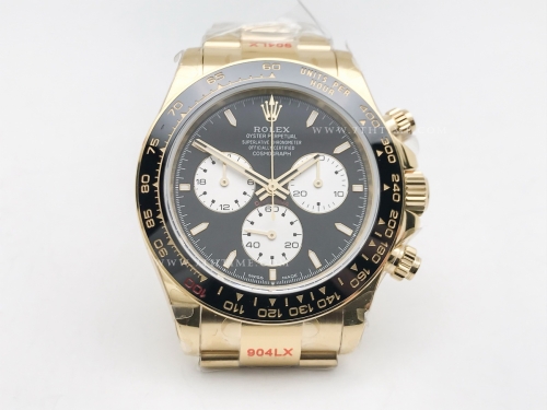 Daytona 126528 YG/YG Blk/Wht/Stk 904L QF V8 QF4132