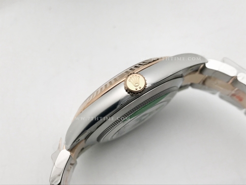 DJ2 41mm Oys Flt 904L RG/SS Silv/Dia Clean VR3235