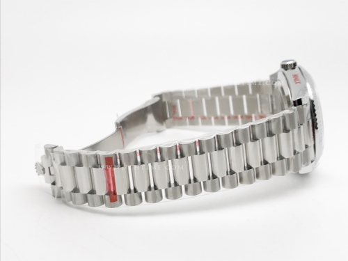 DayDate 40mm 904L Flt SS/SS Silv/Dia GMF A2836