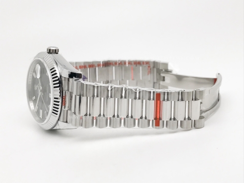 DayDate 40mm 904L Flt SS/SS Blk/Dia GMF A2836