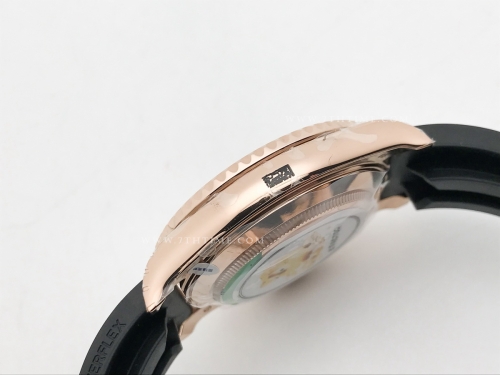 YachtMaster 116695 40mm Wt Dia RG/RU Blk KF VR3235