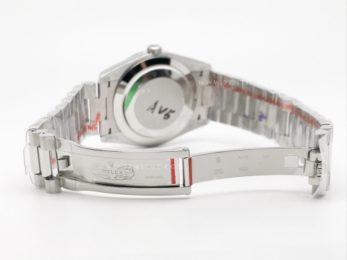 DayDate 40mm 904L Flt SS/SS Blk/Dia GMF A2836