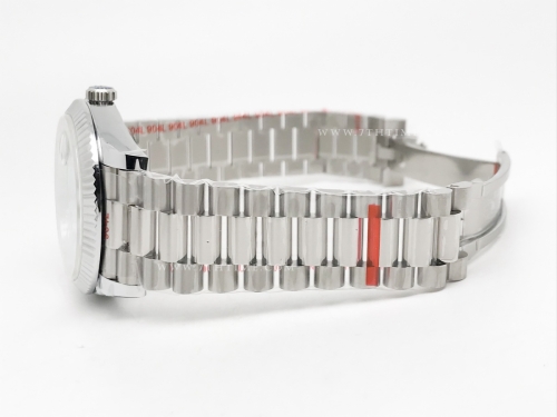 DayDate 40mm 904L Flt SS/SS I-Blue/Dia GMF A2836