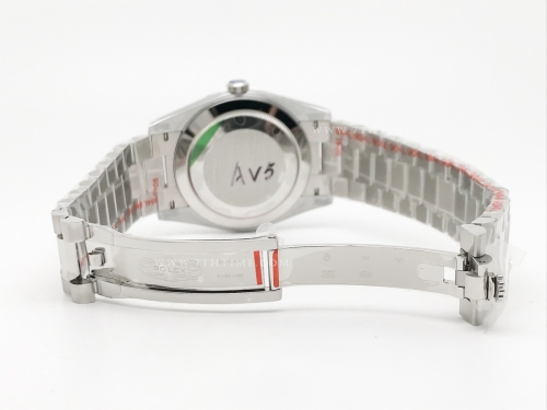 DayDate 40mm 904L Flt SS/SS I-Blue/Dia GMF A2836