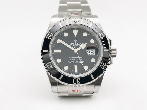 Sub 126610LN 904 41mm SS/SS Blk Noob A2836