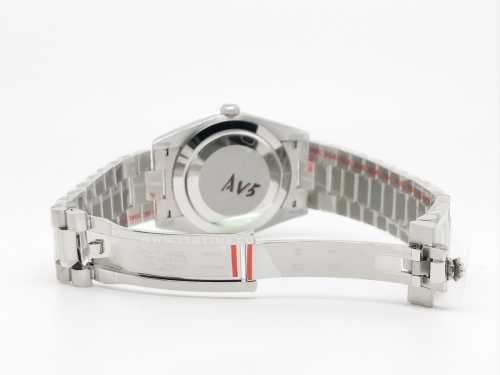 DayDate 40mm 904L Flt SS/SS Blue/Rm/Stk GMF A2836