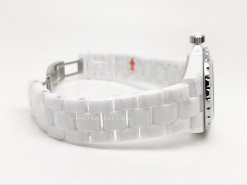 XHANEL J-12 38mm Wht CER/CER Wht/Blue Num HTF A2892