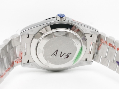 DayDate 40mm 904L Flt SS/SS Green/Ara GMF A2836