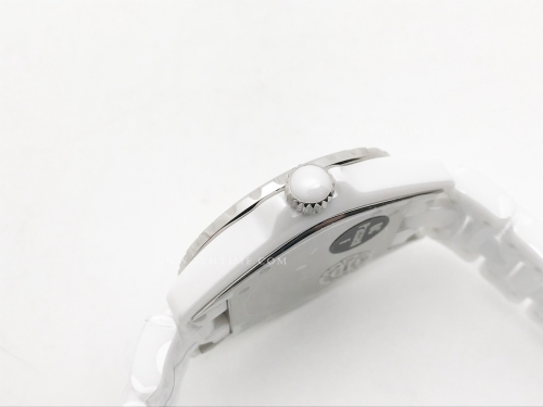 XHANEL J-12 38mm Wht CER/CER MOP/Dia HTF A2892