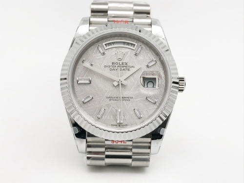 DayDate 40mm 904L Flt SS/SS Met/Dia GMF A2836