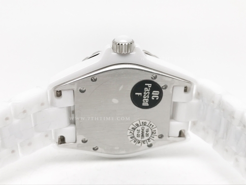 XHANEL J-12 38mm Wht CER/CER MOP/Dia HTF A2892