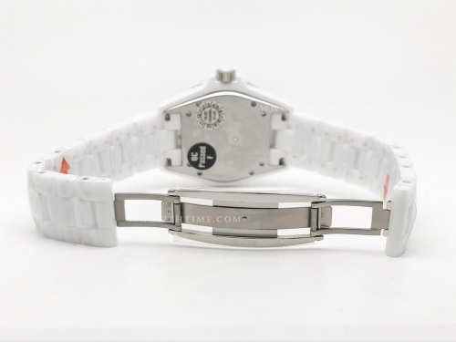 XHANEL J-12 38mm Wht Coco CER/CER Wht/Num HTF A2892