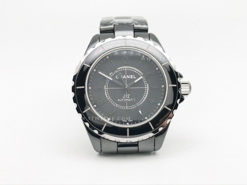 XHANEL J-12 38mm Blk CER/CER Blk/Num HTF A2892