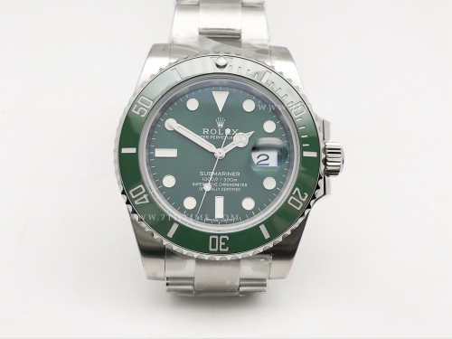 Submariner 116610LV SS/SS Grn Noob V8 VR3135