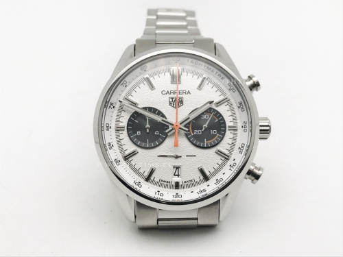 Carrera Chrono 42mm SS/SS White/Blk A8F VK63A