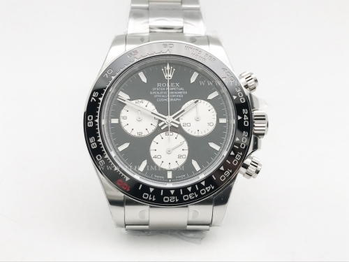 Daytona 126529LN CER SS/SS L-Blk/Wht/Stk EWE A4131