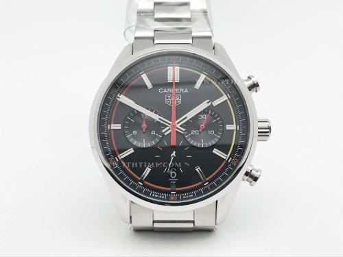 Carrera Chrono 42mm Blk SS/SS Blk/Blk A8F VK63A