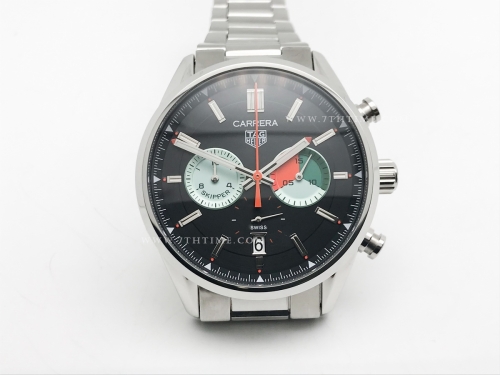 Carrera Chrono 42mm SS/SS Blk/Col A8F VK63A