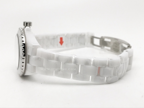 XHANEL J-12 33mm Wht CER/CER Wht/Num HTF A12.2