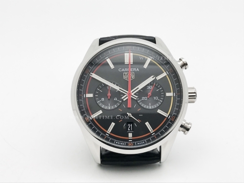 Carrera Chrono 42mm Blk SS/LE Blk/Blk A8F VK63A